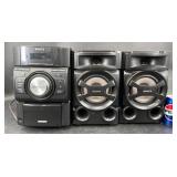 Sony CD Receiver Hi-Fi Component System w Speakers