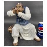 Antique Porcelain Statue of Chinese Musician