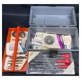 Flambeau Tool Box,  Drill Bits, 8 Pc Screwdrivers