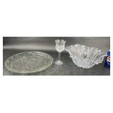 Vntg Mikasa Sunflower Bowl, Homco Pedestal Candle