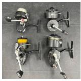 4 Vintage Garcia Mitchell Spinning Fishing Reels