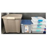 6 Storage Tubs Containers w Lids  Sterilite +