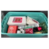 33 Gal Tub of Christmas Holiday Decor & Supplies