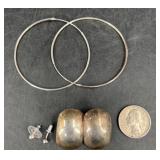 3 Pairs Sterling Earrings