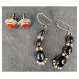 2 Pairs Sterling Earrings