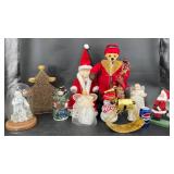 Christmas Decor  Santas, Angel Toppers +