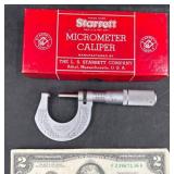 Starrett Tools Micrometer Caliper in Box