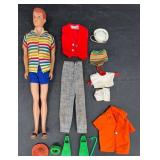 1963 Mattel Allen Doll w Clothing & Accessories