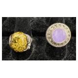 2 Sterling Silver Rings