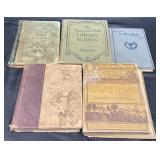 5 Antique Reading Books  Le Misanthrope +