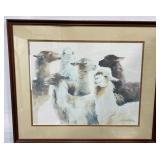 Framed Sharon Stolzenberger LE Llama Art Print