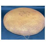 Vintage Coolie Hat Weaved Bamboo