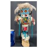 Native American Winter Warrior Kachina Doll Signed