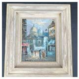 Original Paris Cityscape Painting Signed by Artist