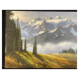 Original Mountains Painting by Sleight 1985