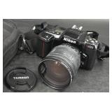 Nikon N6006 Camera w Tamron Lens & Camera Bag