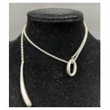 RLM Studio Sterling Modernist Lariat Necklace
