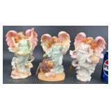 3-Pc Set Seraphim Angel Figurines by Roman 1996