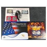2017 US Unc Mint Coin Set, Kennedy & Michigan