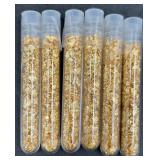 6 Tubes of Gold Flakes