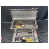 Craftsman Metal Toolbox w Assorted Tools