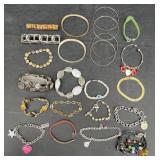 Fashion Bracelets Lot - Mixed Materials, Stones
