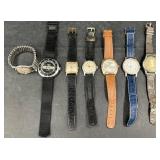 7 Assorted Watches  Elgin, Sheffield, Omega+