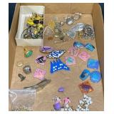 Variety Jewelry Lot Sterling Ring, Pins, Pendants