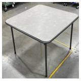 Square Cosco Folding Card Table w Metal Frame