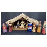 House of Hatten Handcrafted Christmas Nativity Set