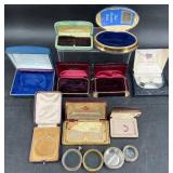 Vntg Watch Boxes Only for Bulova, Waltham +