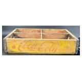 Vintage Coca-Cola Wooden Crate w Dividers