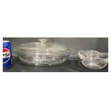 Vntg Anchor Hocking Savannah Casserole & Bowl