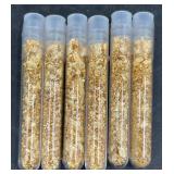 6 Tubes of Gold Flakes