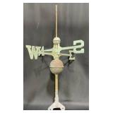 Vintage Copper Weather Vane Lightning Rod