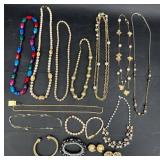 10 Vntg Necklaces & 3 Bracelets  Monet, Marvella+