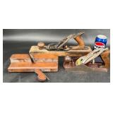 3 Antique Woodworking Hand Planes