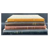 4 Vntg Leatherbound Books  Albert Schwietzer +