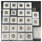 Nickels & Dime Collection, Various Dates