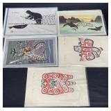 5 Alaskan Artisan Greeting Cards  Bill Reid +