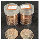 34 Unc U.S. Kennedy Half Dollars 2007-2023 P&D