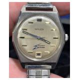 Vntg Gruen Precision Electronic Watch w Case