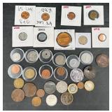 Coin Collection w Mostly Foreign Coins