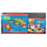 Vntg Fisher-Price Fun Jet & Circus Train Toy Sets