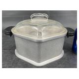 Vntg Guardian Service Aluminum Triangle Pot w Lid