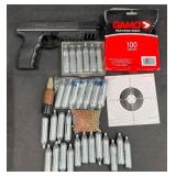 Crosman C21 Air BB Pistol w CO2, BBs & Targets