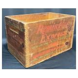 Vintage Remington Express Wood Ammunition Crate