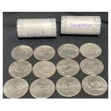 Roll of Sacagawea & Susan B Anthony Dollar Coins +