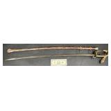 1902 Pattern US Army Officerï¿½s Sword w Scabbard,