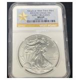 2012W Silver Eagle Dollar Coin MS69 Early Release